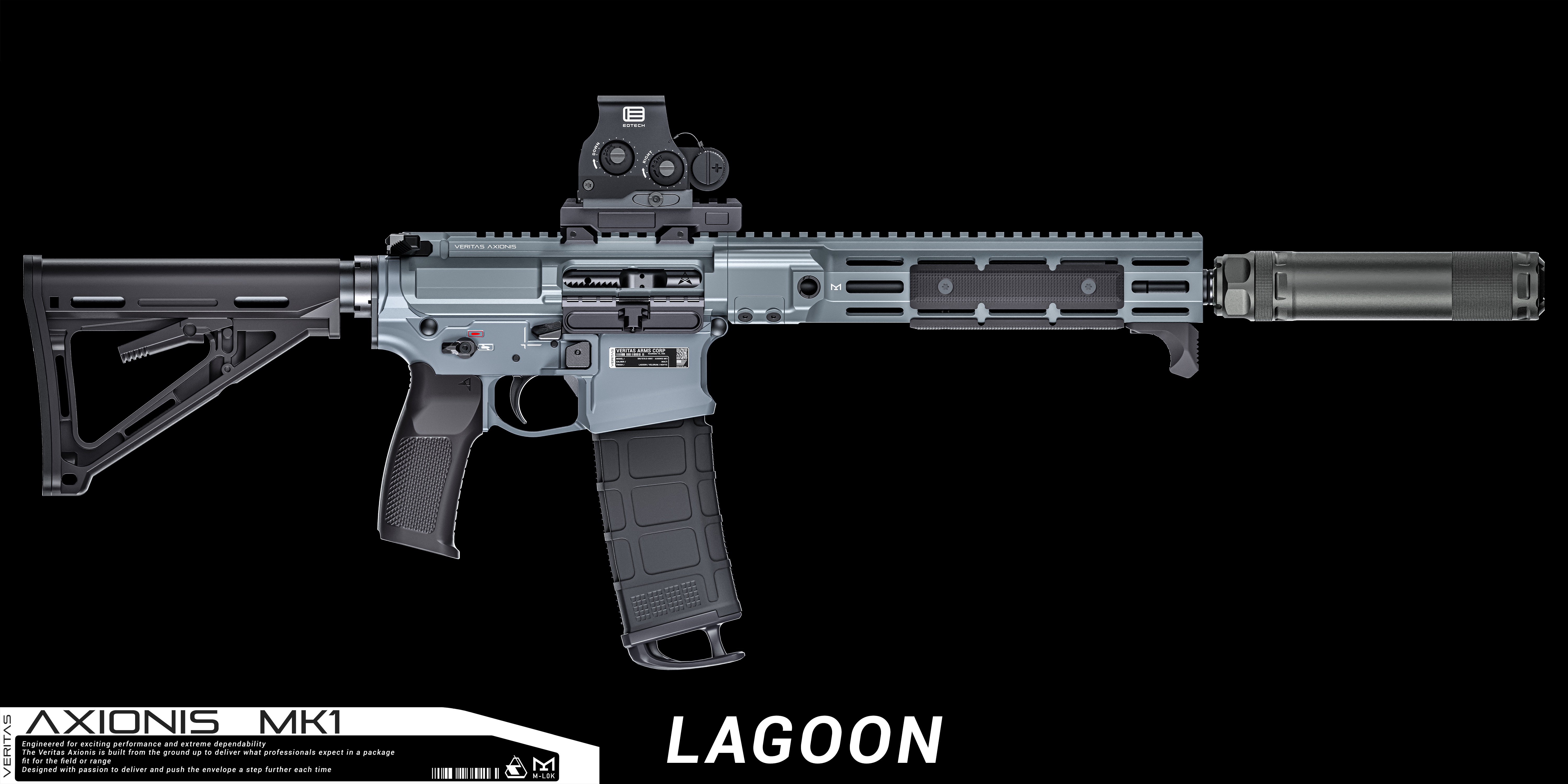 Full ambidextrous controls closeup